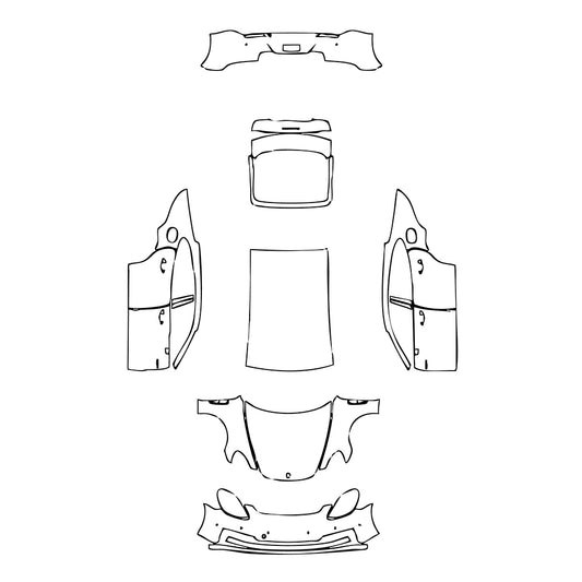 Pre-Cut PPF Porsche Panamera Sedan Panamera 4 E-Hybrid 2021 - PPF-Kits