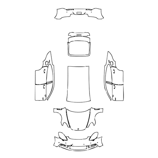 Pre-Cut PPF Porsche Panamera Sedan Panamera 4 E-Hybrid Executive 2017 - PPF-Kits