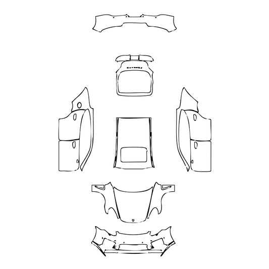 Pre-Cut PPF Porsche Panamera Sedan Panamera GTS 2014 - PPF-Kits