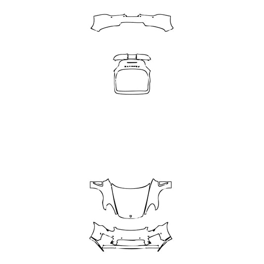 Pre-Cut PPF Porsche Panamera Sedan Panamera Turbo Executive 2016 - PPF-Kits