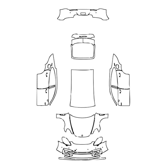 Pre-Cut PPF Porsche Panamera Sedan Panamera Turbo S E-Hybrid Executive 2020 - PPF-Kits