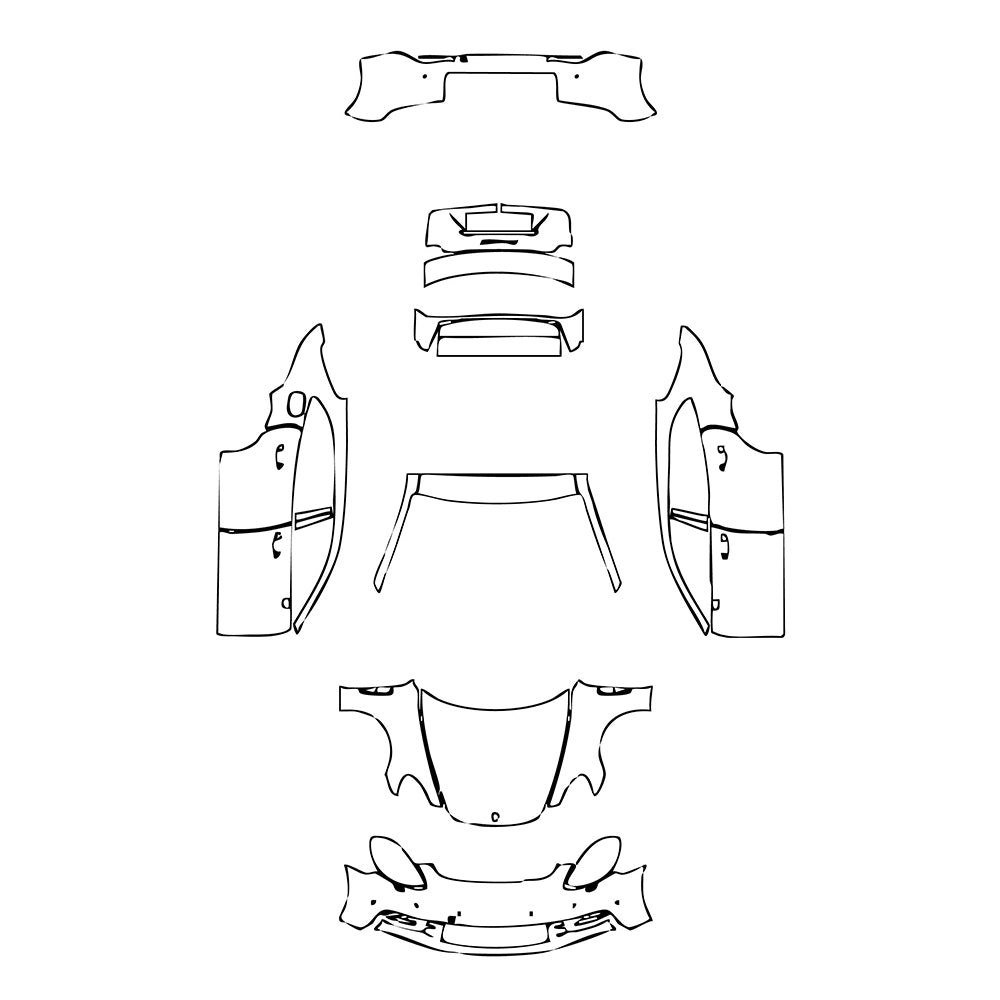 Pre-Cut PPF Porsche Panamera Sport Turismo Panamera 4S Sport Turismo 2020 - PPF-Kits