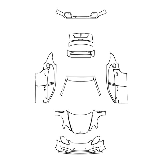 Pre-Cut PPF Porsche Panamera Sport Turismo Panamera 4 E-Hybrid Sport Turismo 2022 - PPF-Kits