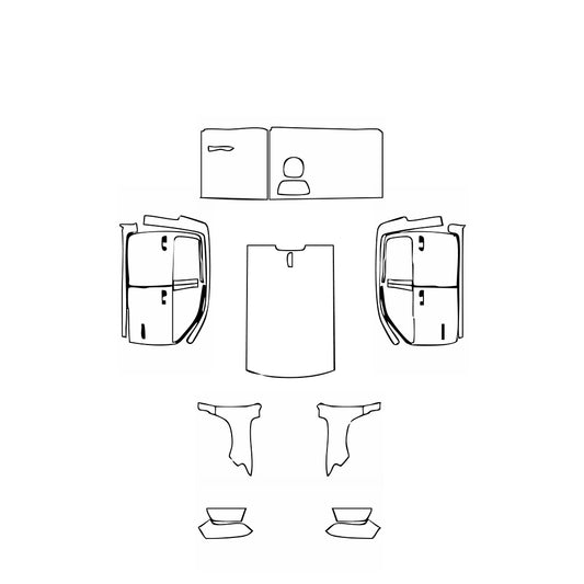 Pre-Cut PPF RAM Trucks 1500 Crew Cab Tradesman HFE 2021 - PPF-Kits