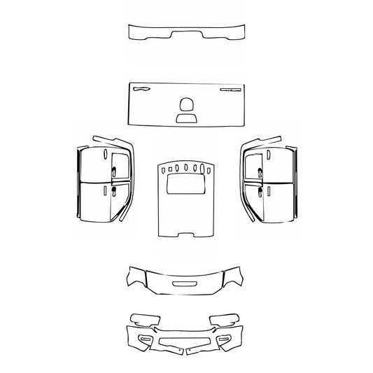 Pre-Cut PPF RAM Trucks 2500 Crew Cab Laramie 2019 - PPF-Kits