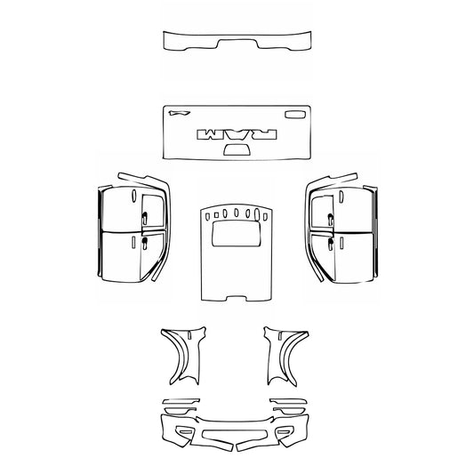 Pre-Cut PPF RAM Trucks 2500 Crew Cab Limited Longhorn 2025 - PPF-Kits