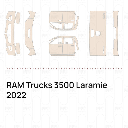 RAM Trucks 3500 Laramie 2022 – Lámina de protección PPF precortada
