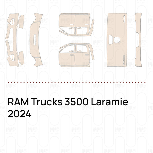 RAM Trucks 3500 Laramie 2024 – Lámina de protección PPF precortada