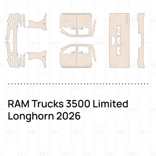 RAM Trucks 3500 Limited Longhorn 2026 – Pre-Cut PPF