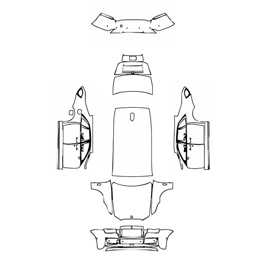 Pre-Cut PPF Rolls-Royce Ghost Standard Wheelbase 2023 - PPF-Kits