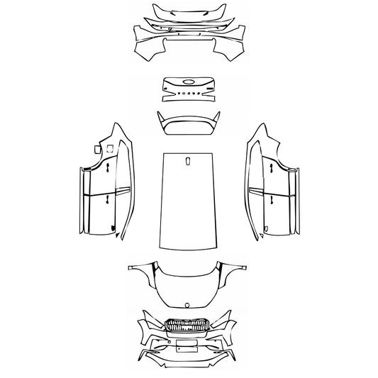 Pre-Cut PPF Skoda Enyaq iV (EU) Luxury 2023 - PPF-Kits