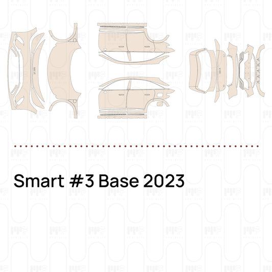 Pre-Cut PPF Smart #3 Base 2023