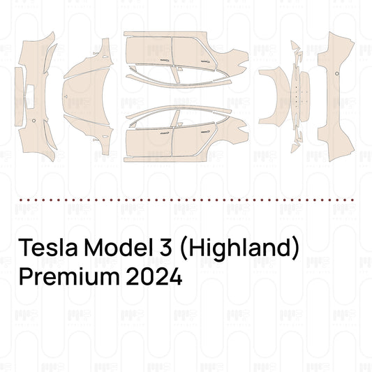 Pre-Cut PPF Tesla Model 3 (Highland) Premium 2024