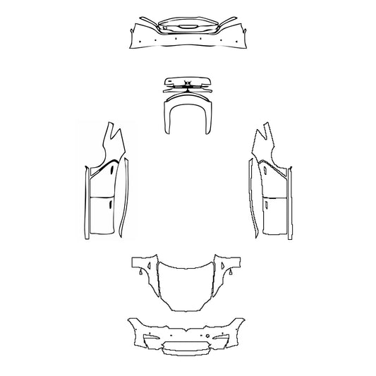 Pre-Cut PPF Tesla Model S 2023 - PPF-Kits