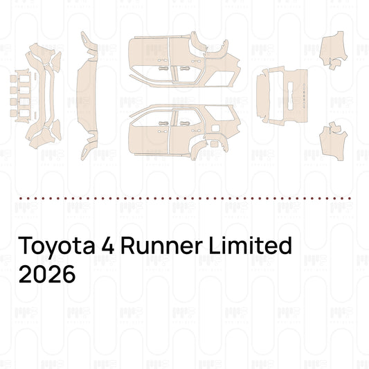 Pre-Cut PPF Toyota 4 Runner Limited 2026