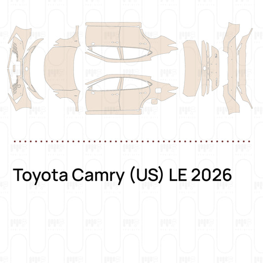Pre-Cut PPF Toyota Camry (US) LE 2026