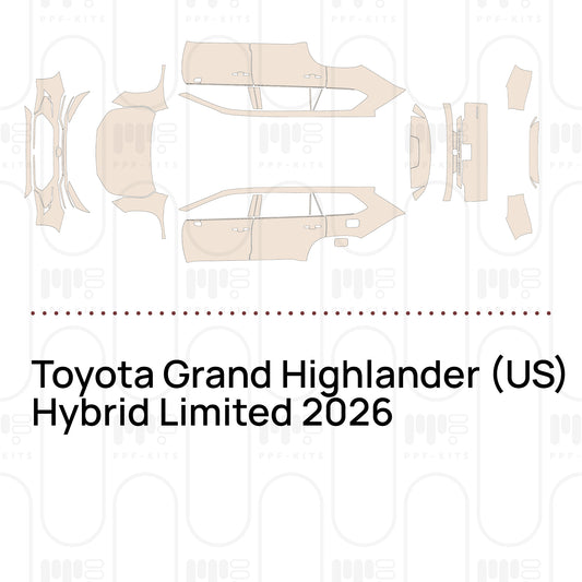 Toyota Grand Highlander (US) Hybrid Limited 2026 – Pre-Cut PPF