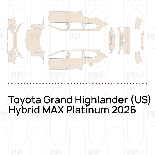Toyota Grand Highlander (US) Hybrid MAX Platinum 2026 – Pre-Cut PPF