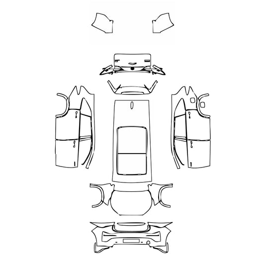 Pre-Cut PPF Toyota Innova HyCross (IN) 2025 - PPF-Kits