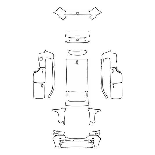Pre-Cut PPF Toyota Land Cruiser V8 2016 - PPF-Kits