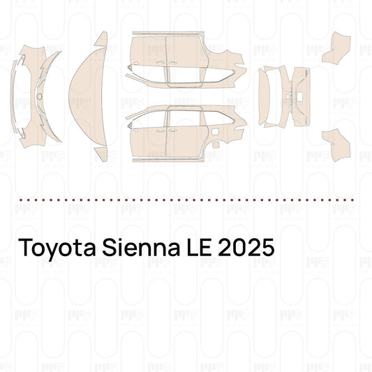 Pre-Cut PPF Toyota Sienna LE 2025