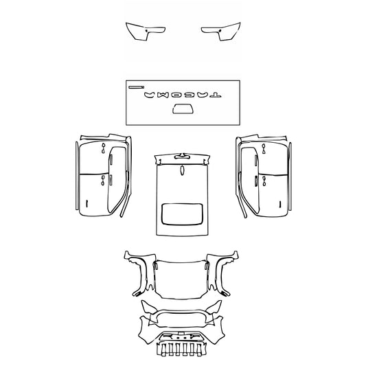 Pre-Cut PPF Toyota Tacoma Double Cab Limited 2025 - PPF-Kits