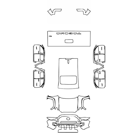 Pre-Cut PPF Toyota Tacoma Double Cab TRD Off-Road 2022 - PPF-Kits