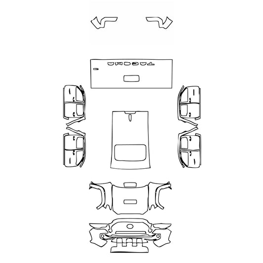 Pre-Cut PPF Toyota Tacoma Double Cab TRD Sport 2022 - PPF-Kits