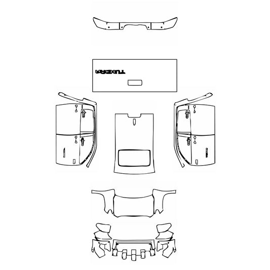 Pre-Cut PPF Toyota Tundra CrewMax Limited 2020 - PPF-Kits