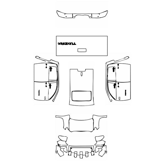 Pre-Cut PPF Toyota Tundra CrewMax SR5 2017 - PPF-Kits