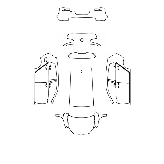 Pre-Cut PPF Volkswagen Golf Golf R-line 2017 - PPF-Kits