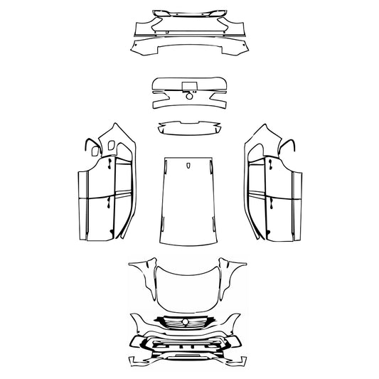 Pre-Cut PPF Volkswagen Tiguan (EU) R-Line 2022 - PPF-Kits