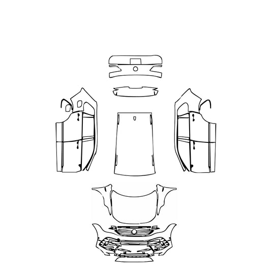 Pre-Cut PPF Volkswagen Tiguan (EU) R 2022 - PPF-Kits