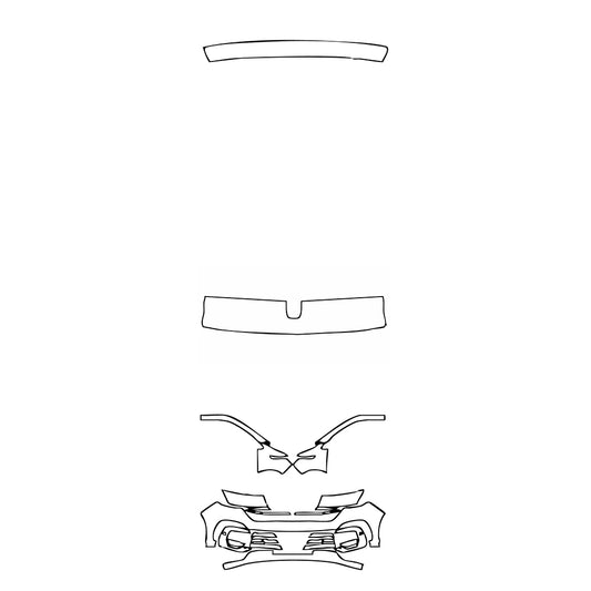 Pre-Cut PPF Volkswagen Transporter 6.1 (EU) Extended Wheelbase Panel van 2020 - PPF-Kits