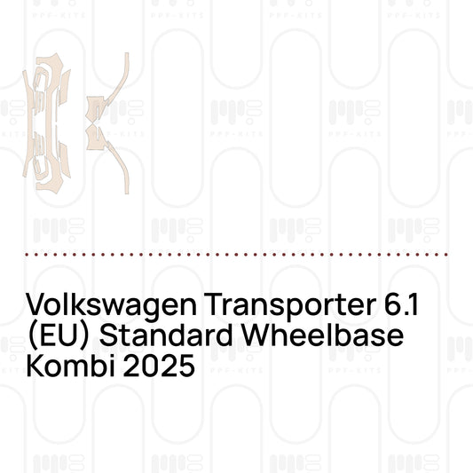 Lámina de protección PPF precortada Volkswagen Transporter 6.1 (EU) Standard Wheelbase Kombi 2025