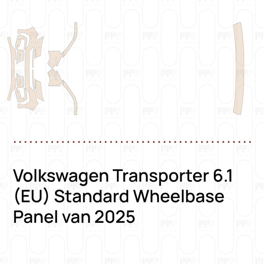 Pre-Cut PPF Volkswagen Transporter 6.1 (EU) Standard Wheelbase Panel van 2025