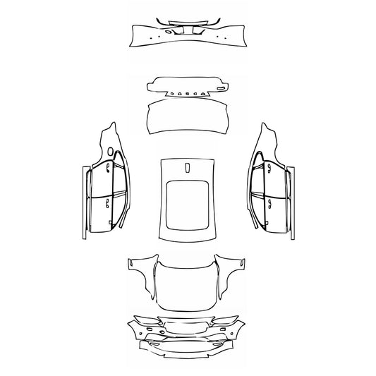 Pre-Cut PPF Volvo S90 Extended Wheelbase Inscription 2018 - PPF-Kits