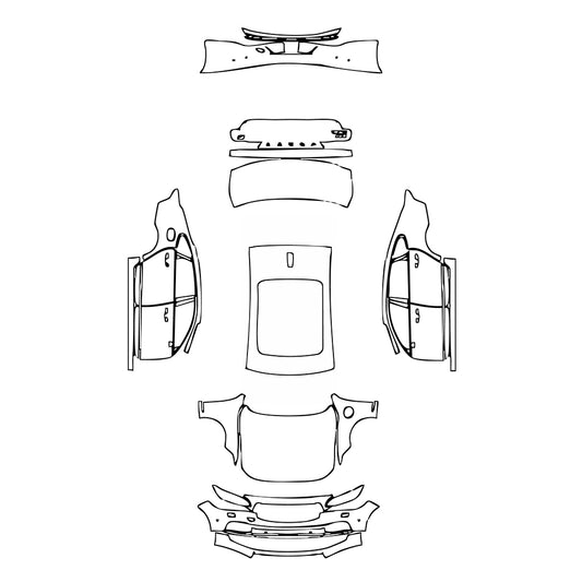 Pre-Cut PPF Volvo S90 Recharge Extended Wheelbase Inscription 2021 - PPF-Kits