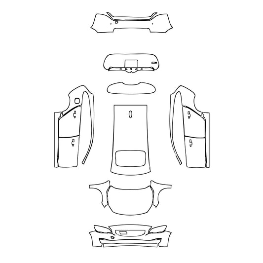 Pre-Cut PPF Volvo V60 Momentum 2017 - PPF-Kits