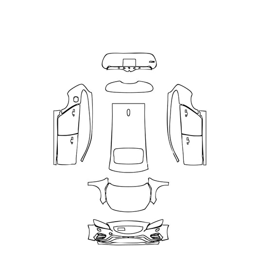 Pre-Cut PPF Volvo V60 R-Design 2014 - PPF-Kits