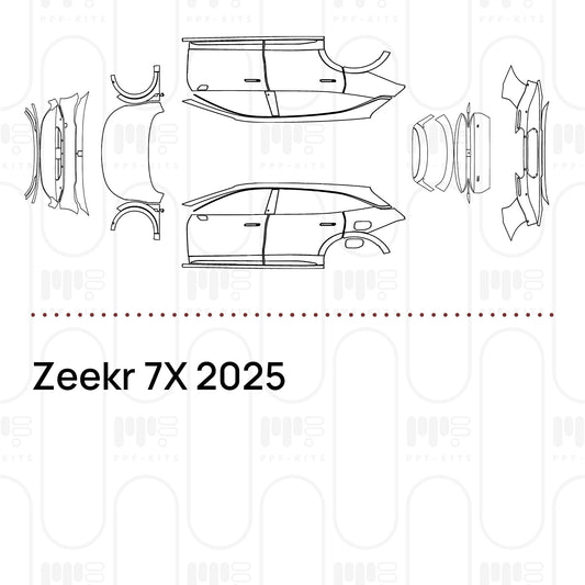PPF precortado Zeekr 7X 2025