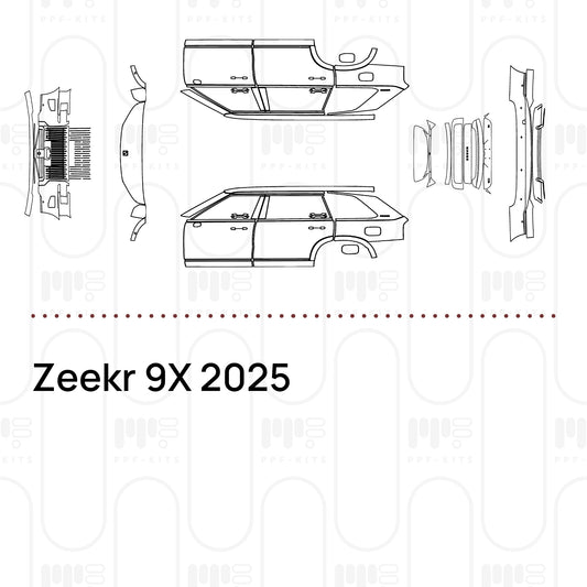PPF precortado Zeekr 9X 2025
