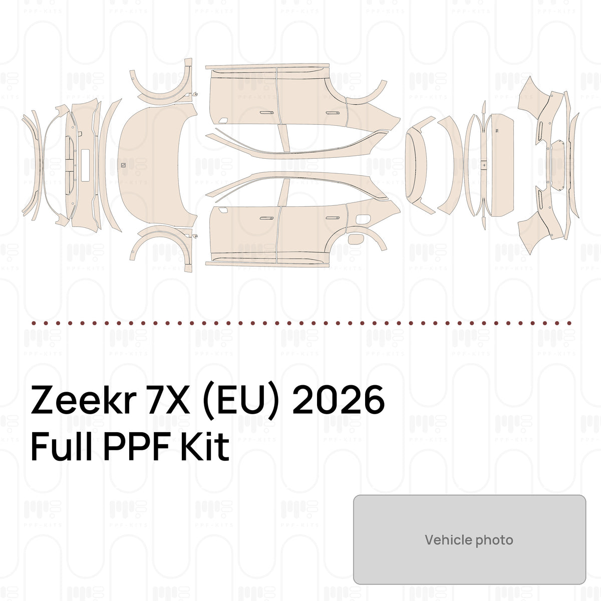 Zeekr 7X (EU) 2026 - Full PPF Kit