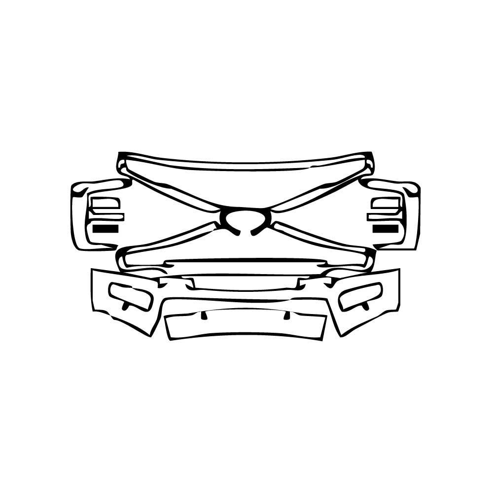 Pre-Cut PPF Ford Super Duty F-350 Crew Cab Limited 2024 - PPF-Kits