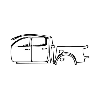 Pre-Cut PPF Ford Ranger (US) XLT SUPERCREW 2019 - PPF-Kits