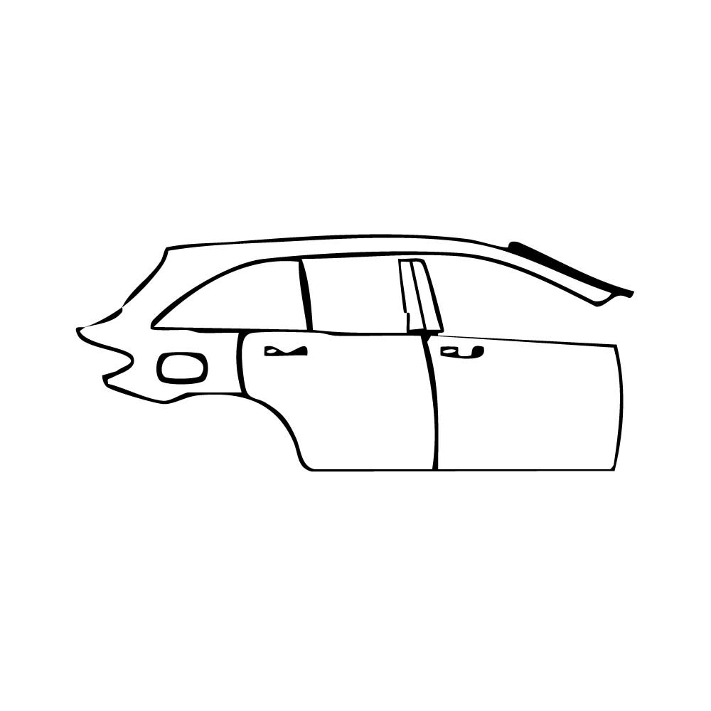 Pre-Cut PPF Mercedes-Benz GLC SUV Extended Wheelbase (GLC L) Base 2018 - PPF-Kits