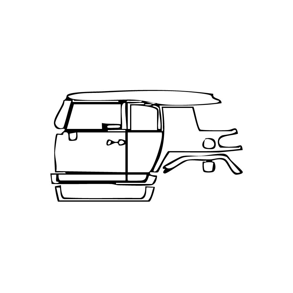 Pre-Cut PPF Toyota FJ Cruiser 2007 - PPF-Kits