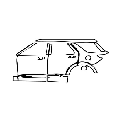 Pre-Cut PPF Ford Explorer (US) Active 2025 - PPF-Kits