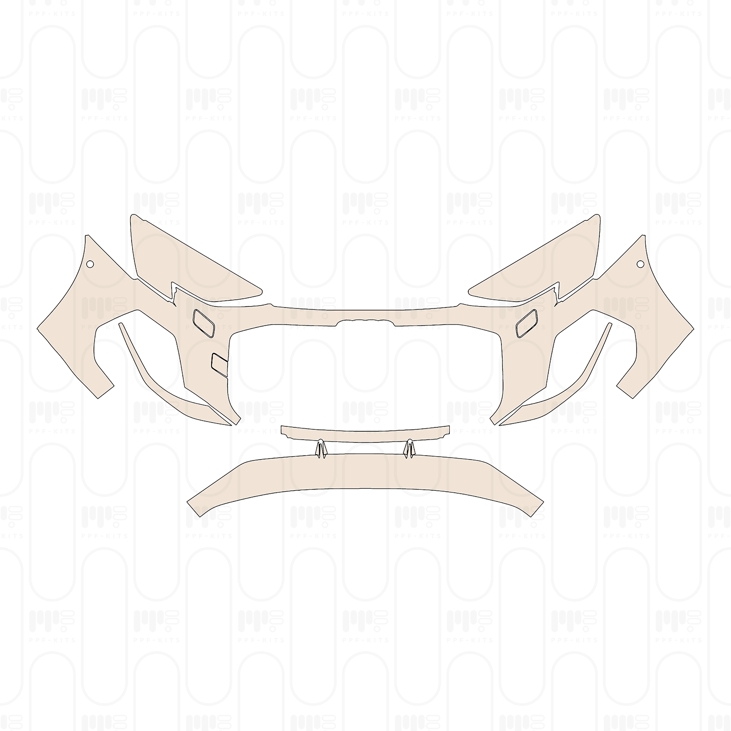 Bumper+Headlamp with 2 PDC (Parking Sensors)