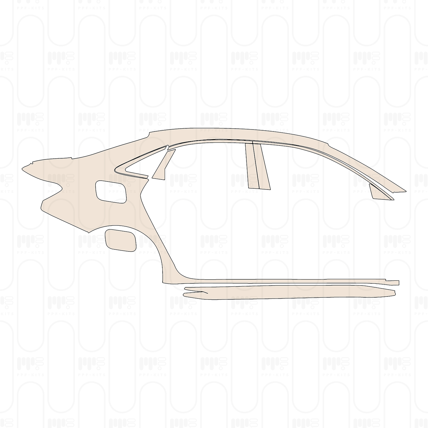 (right) BC-Pillar+Rear Fender+Side Skirt